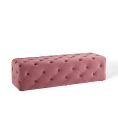 Anthem 60" Tufted Button Entryway Performance Velvet Bench by Modway