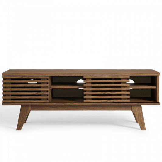 Render 46" Media Console TV Stand Walnut in Brown by Modway