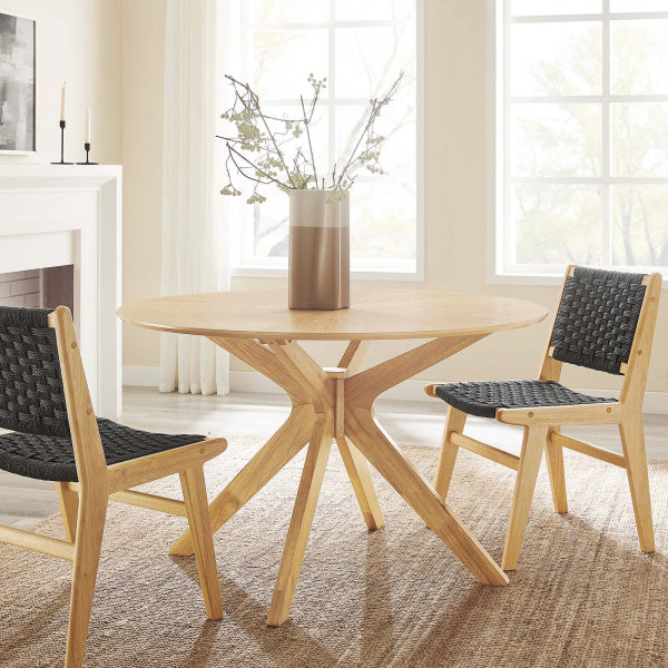 Crossroads 47" Round Wood Dining Table By Modway