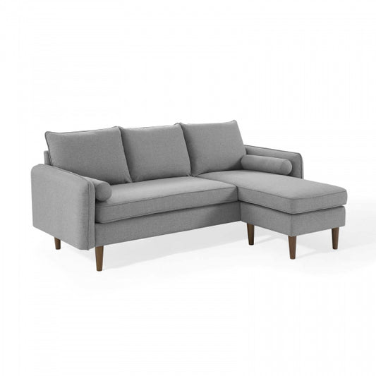 Revive Upholstered Right or Left Sectional Sofa Beige | Polyester by Modway