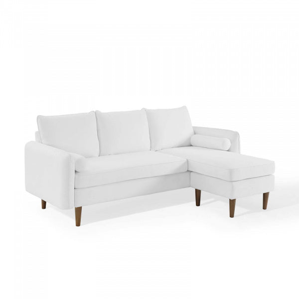 Revive Upholstered Right or Left Sectional Sofa Beige | Polyester by Modway