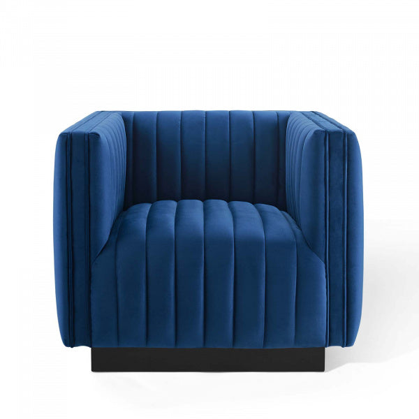 Conjure Channel Tufted Performance Velvet Accent Armchair by Modway