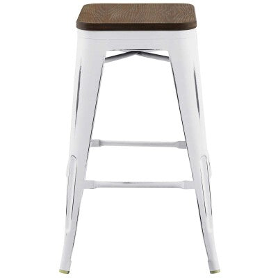 Promenade Counter Stool Set of 2 White by Modway