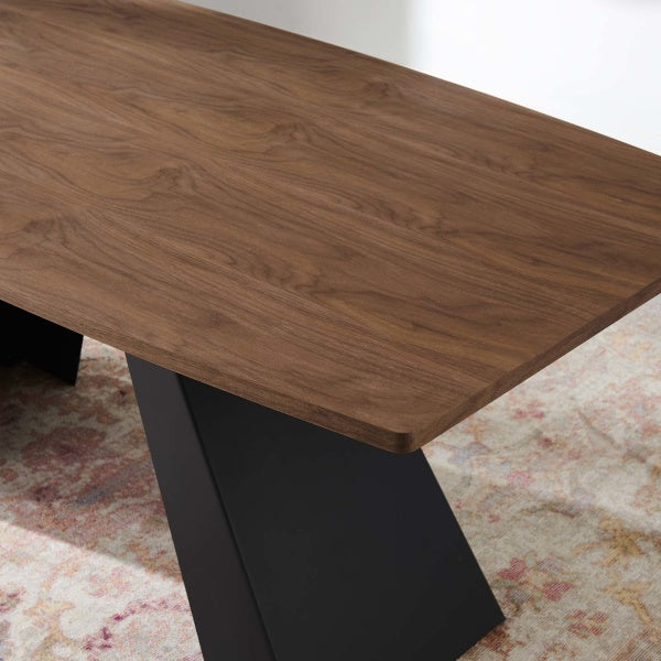 Elevate Dining Table in Walnut By Modway