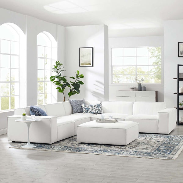Restore 6 Piece Sectional Sofa | Polyester by Modway