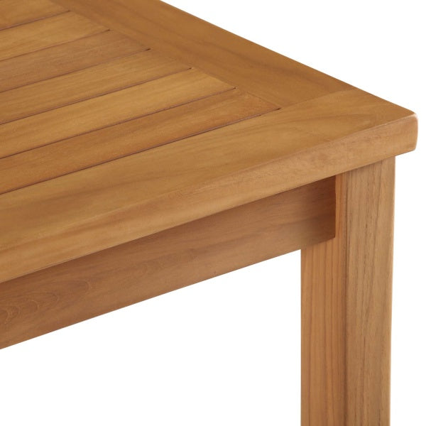Upland Outdoor Patio Teak Wood Coffee Table Natural by Modway