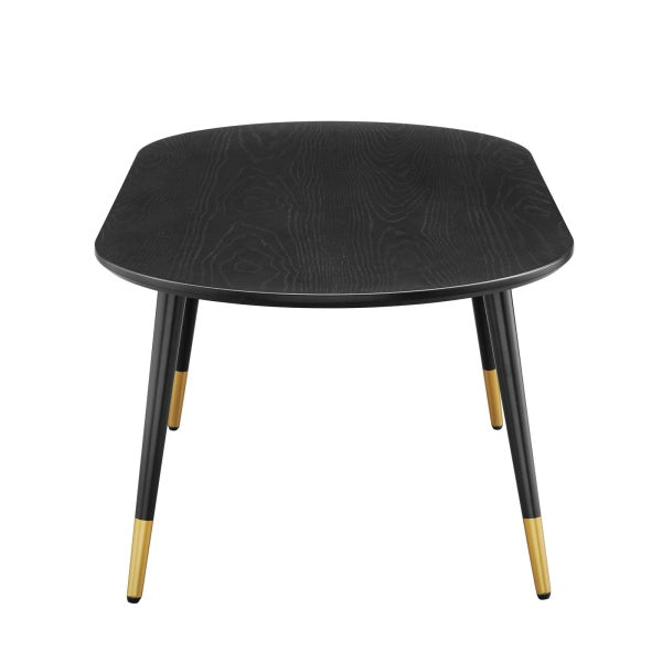 Vigor Oval Coffee Table Black by Modway