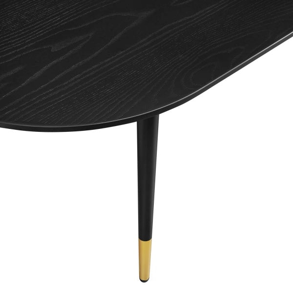 Vigor Oval Coffee Table Black by Modway