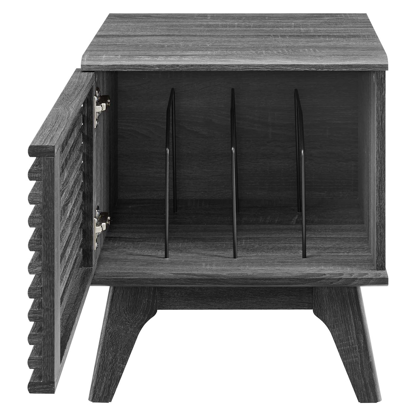 Render Vinyl Record Display Stand in Charcoal by Modway
