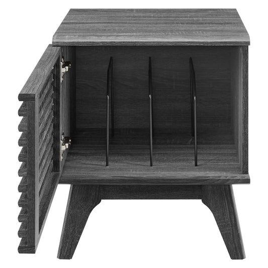 Render Vinyl Record Display Stand in Charcoal by Modway