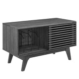 Render Vinyl Record Display Stand in Charcoal by Modway