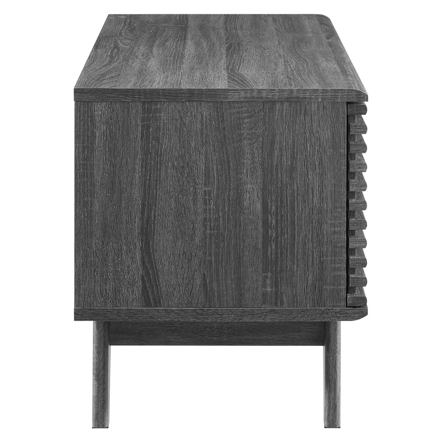 Render Vinyl Record Display Stand in Charcoal by Modway