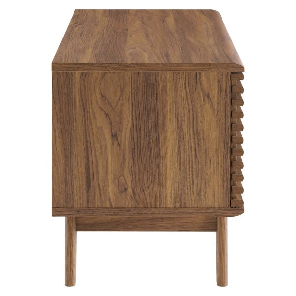 Render Vinyl Record Display Stand Walnut by Modway