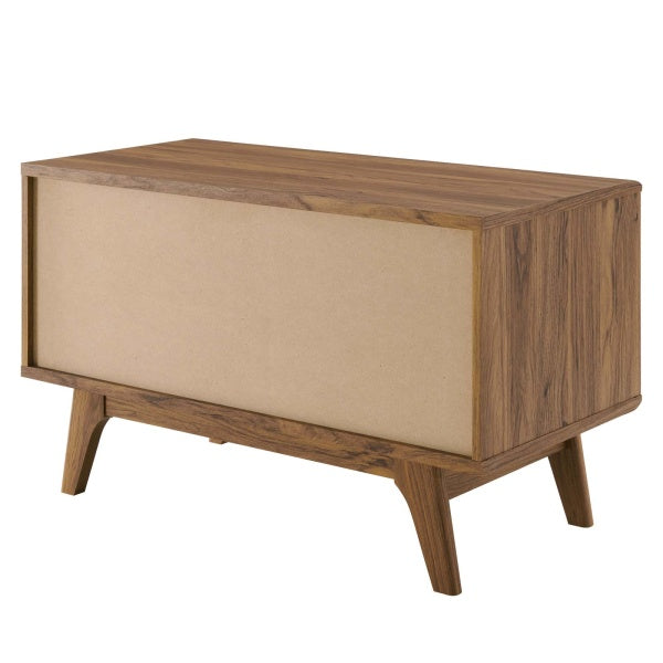 Render Vinyl Record Display Stand Walnut by Modway