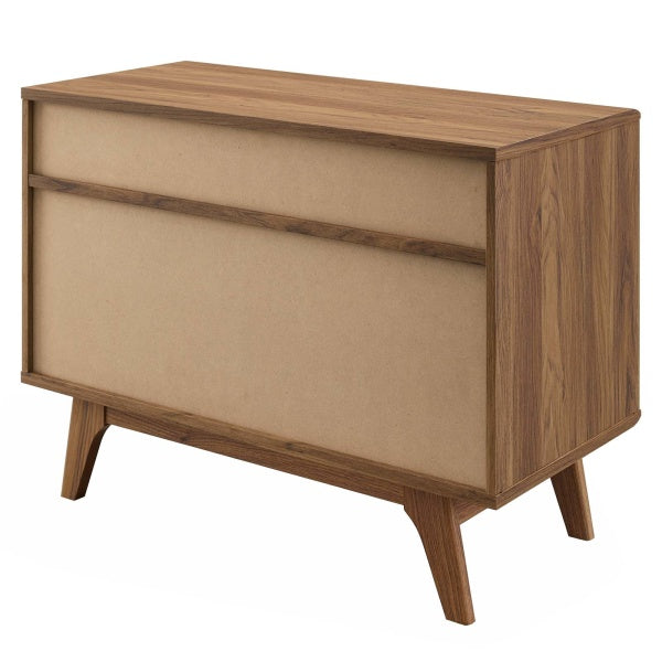 Render Vinyl Record Display Stand Walnut by Modway