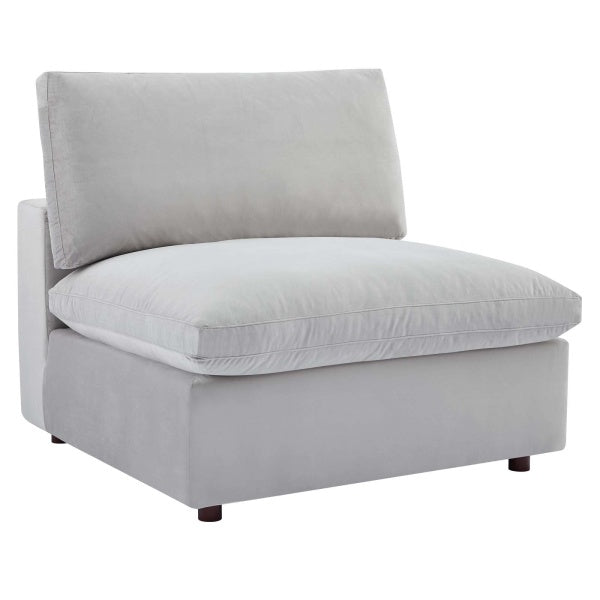 Commix Down Filled Overstuffed Performance Velvet Armless Chair by Modway