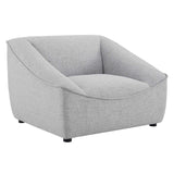 Comprise Armchair Light Gray | Polyester by Modway