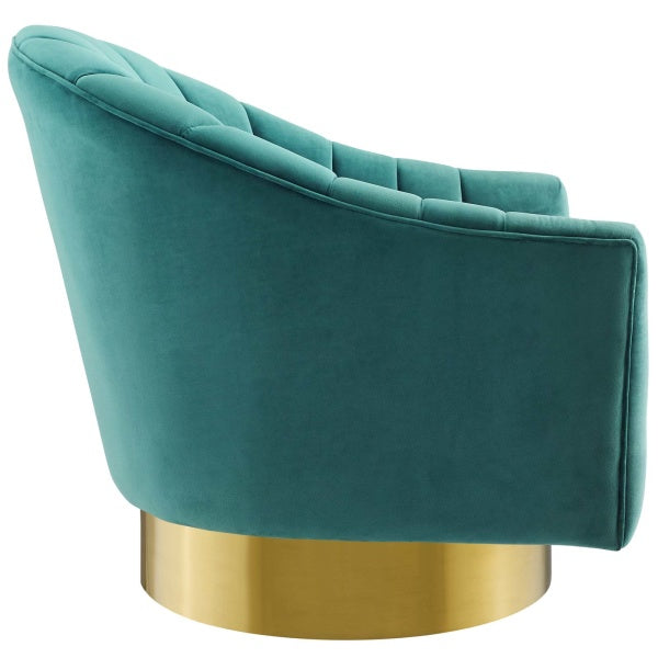Buoyant Swivel Chair Performance Velvet Set of 2 by Modway