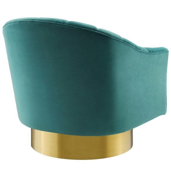 Buoyant Swivel Chair Performance Velvet Set of 2 by Modway