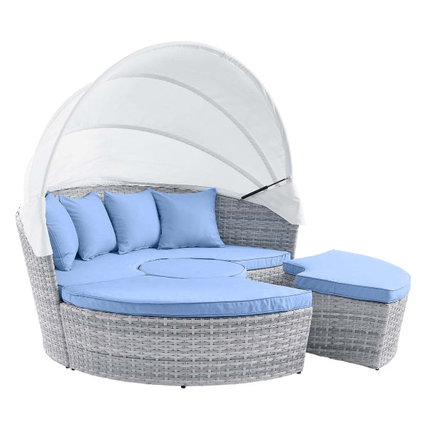 Scottsdale Canopy Outdoor Patio Daybed Polyester by Modway