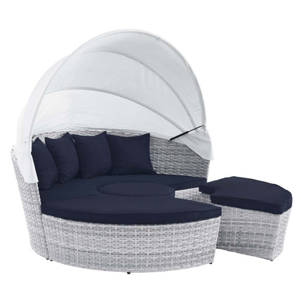 Scottsdale Canopy Outdoor Patio Daybed Polyester by Modway