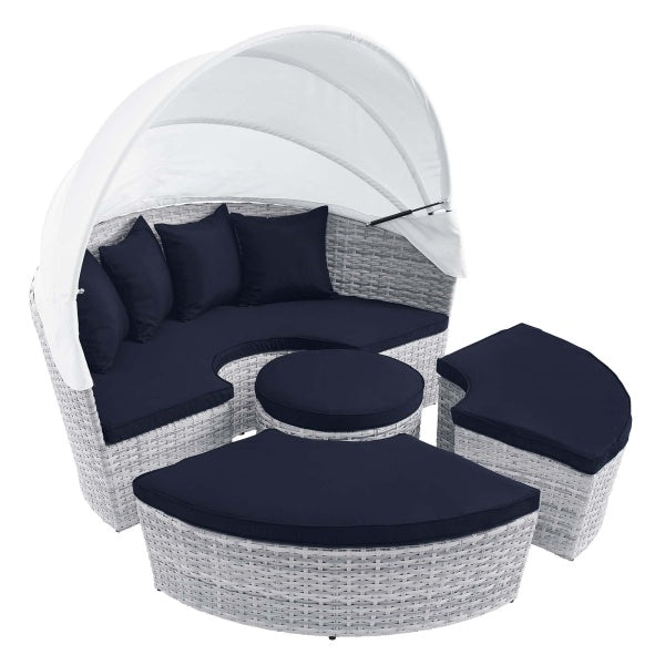 Scottsdale Canopy Outdoor Patio Daybed Polyester by Modway