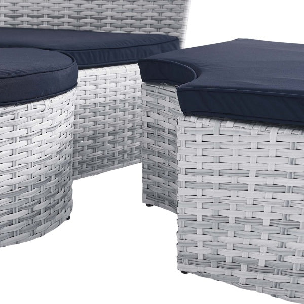Scottsdale Canopy Outdoor Patio Daybed Polyester by Modway