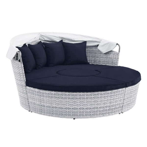 Scottsdale Canopy Outdoor Patio Daybed Polyester by Modway