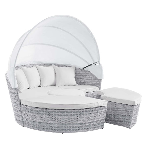 Scottsdale Canopy Outdoor Patio Daybed Polyester by Modway