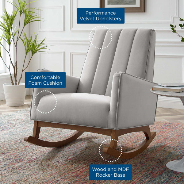 Sway Performance Velvet Rocking Chair by Modway