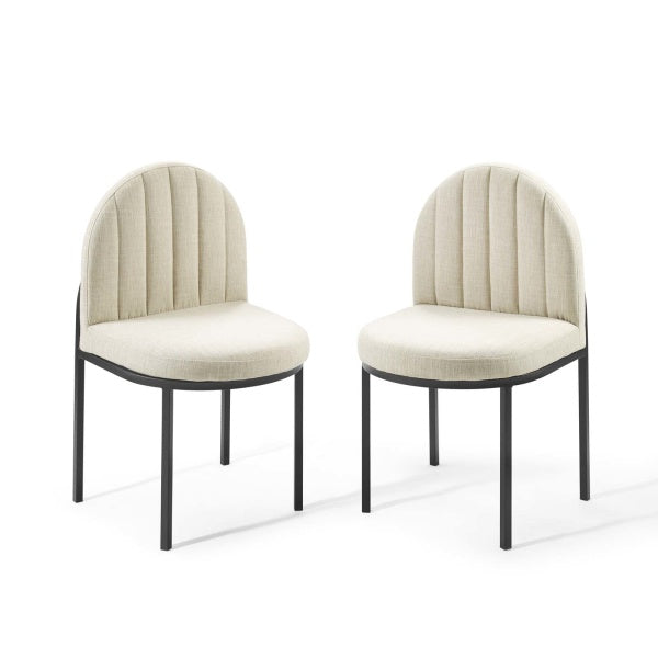 Isla Dining Side Chair Upholstered Fabric (Set of 2) | Polyester by Modway