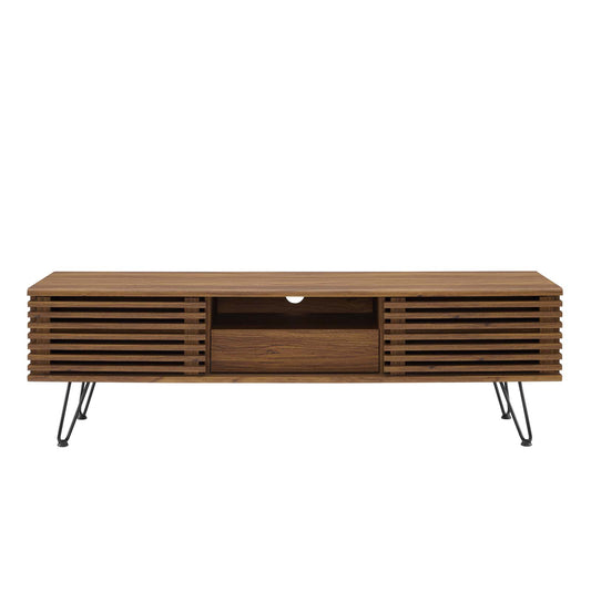 Render 59" Media Console TV Stand Walnut by Modway