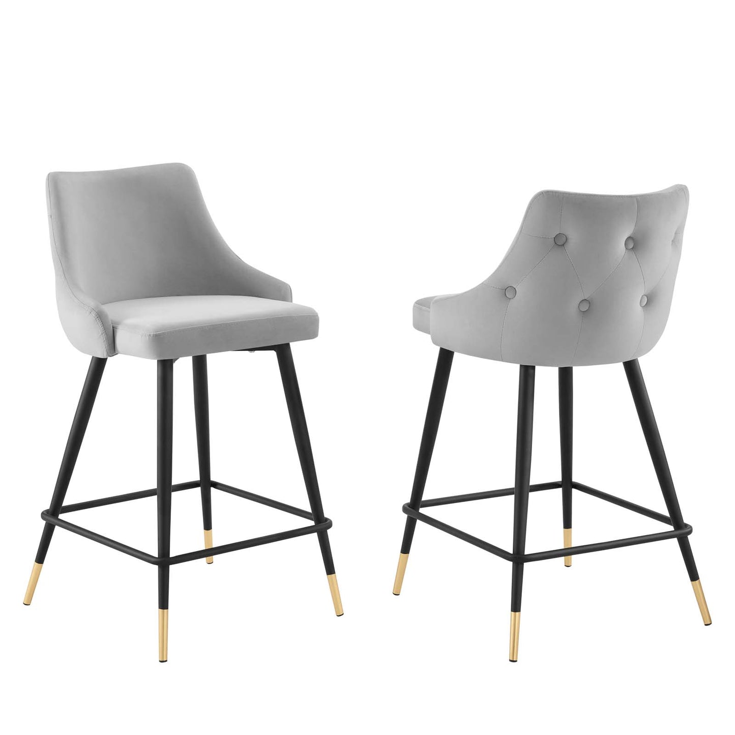 Adorn Performance Velvet Counter Stool Set of 2 by Modway