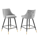 Adorn Performance Velvet Counter Stool Set of 2 by Modway