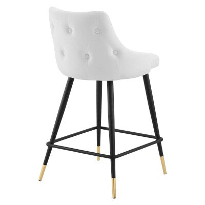 Adorn Performance Velvet Counter Stool Set of 2 by Modway