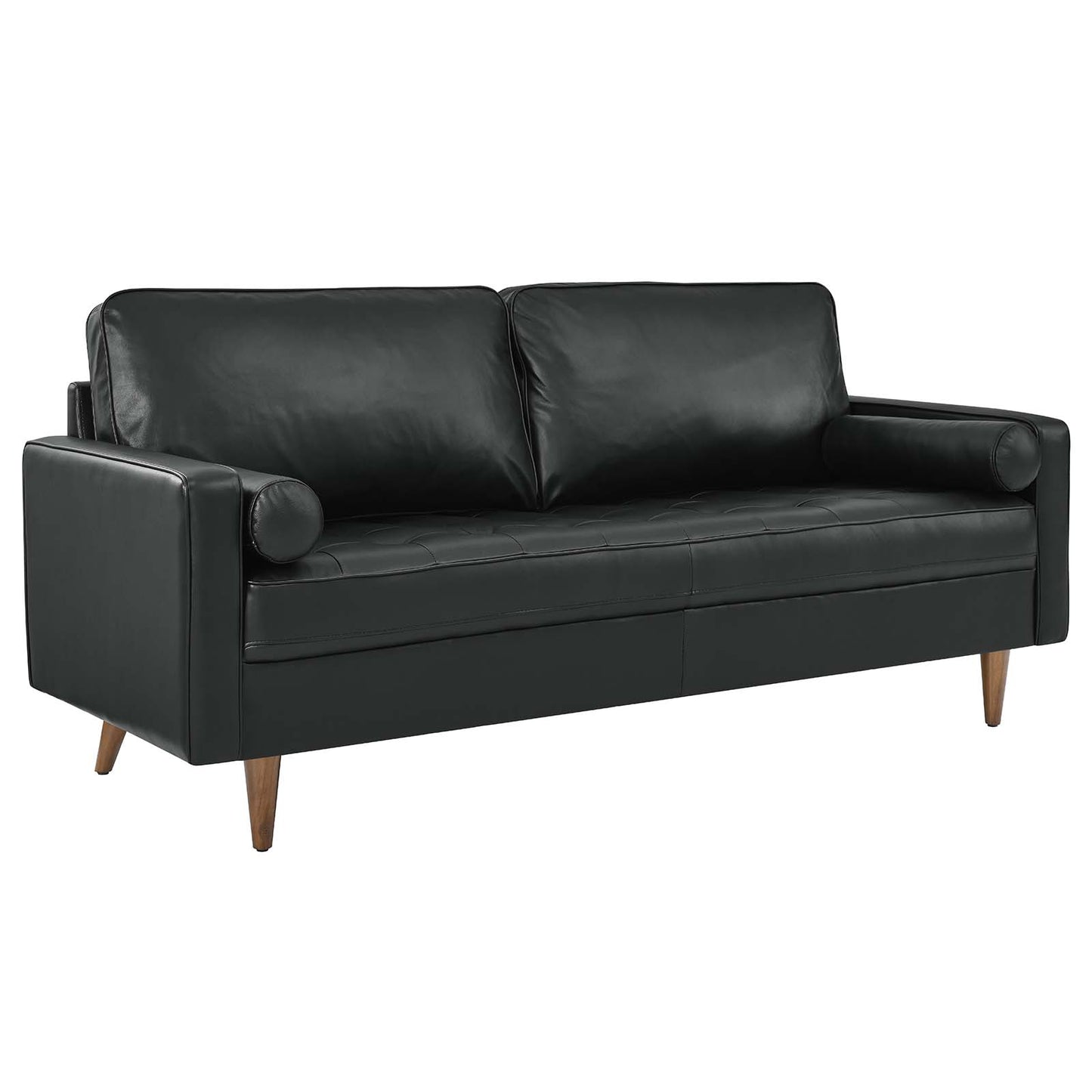 Valour Leather Sofa Tan by Modway