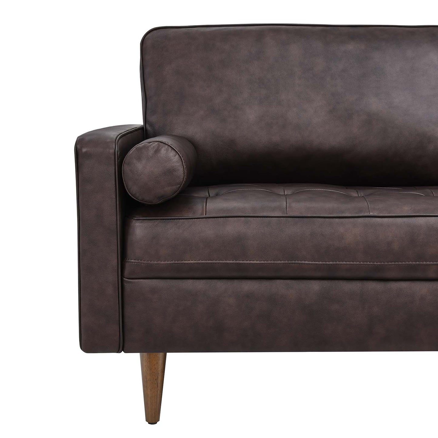 Valour 81" Leather Sofa By Modway
