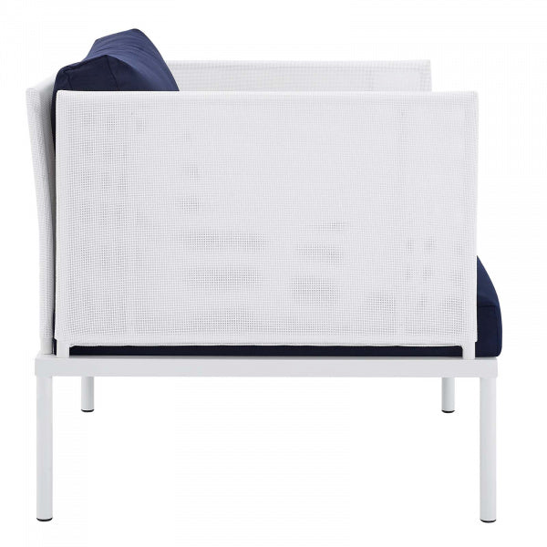 Harmony 3-Piece Sunbrella Outdoor Patio Aluminum Seating Set | Polyester by Modway