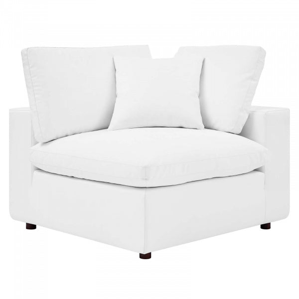 Commix Down Filled Overstuffed Vegan Leather Corner Chair by Modway