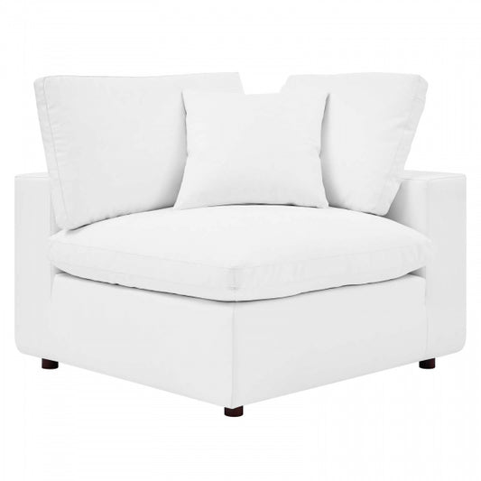Commix Down Filled Overstuffed Vegan Leather Corner Chair by Modway
