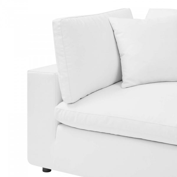 Commix Down Filled Overstuffed Vegan Leather Corner Chair by Modway