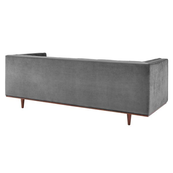 Elation Tufted Performance Velvet Sofa Cognac by Modway