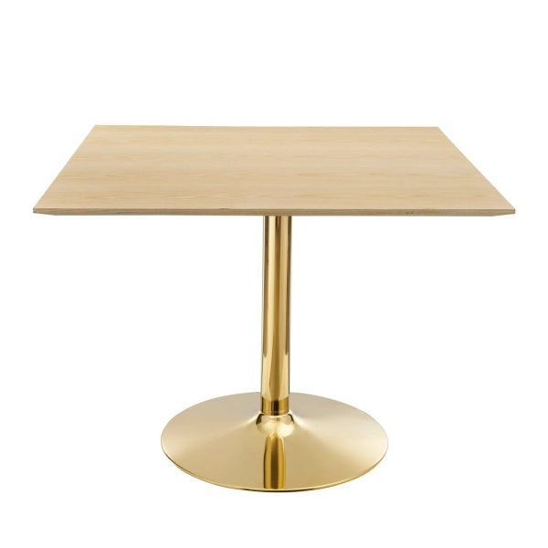 Verne 40" Square Dining Table in Natural By Modway
