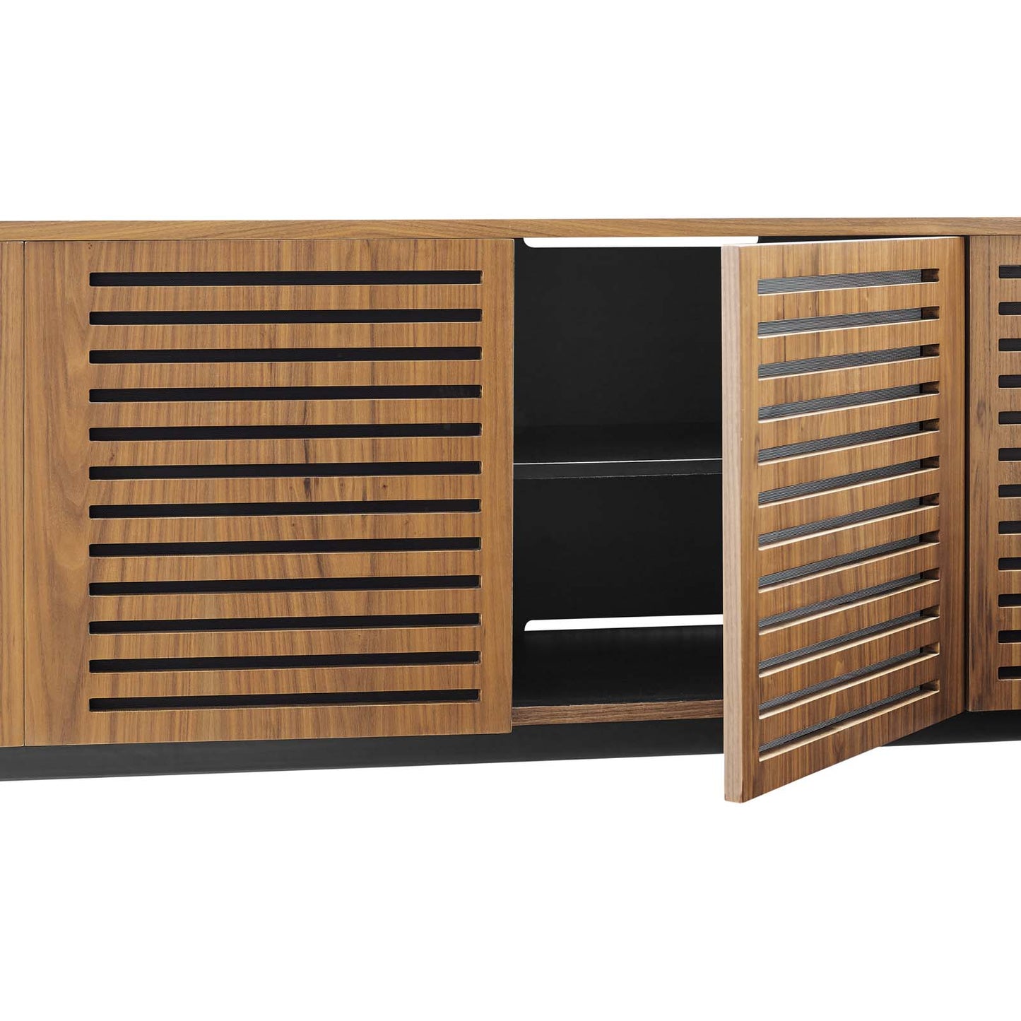 Parker 73" TV Stand in Walnut by Modway