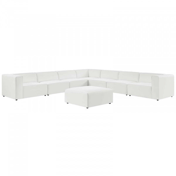 Mingle Vegan Leather 8-Piece Sectional Sofa Set by Modway