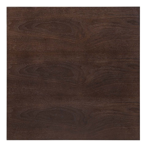 Lippa 28" Square Wood Bar Table Black Cherry Walnut By Modway