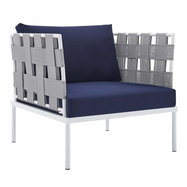 Harmony 5-Piece Sunbrella Outdoor Patio Aluminum Furniture Set | Polyester by Modway