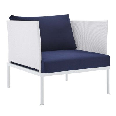 Harmony 7-Piece Sunbrella Outdoor Patio Aluminum Sectional Sofa Set| Polyester by Modway