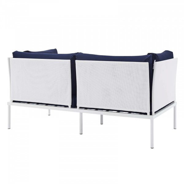 Harmony 8-Piece Sunbrella Outdoor Patio Aluminum Seating Set | Polyester by Modway