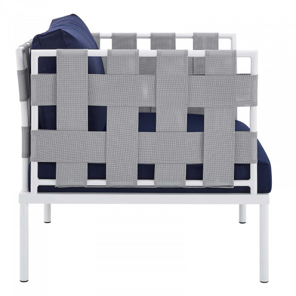 Harmony 8-Piece Sunbrella Outdoor Patio Aluminum Seating Set | Polyester by Modway